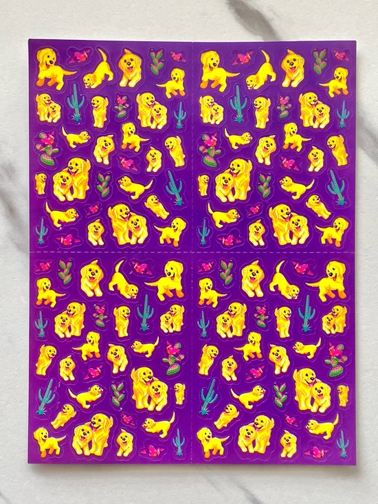Lisa Frank Other - VTG Lisa Frank desert puppies complete sticker sheet